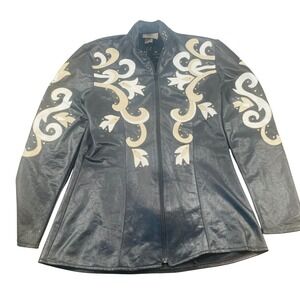 VTG 1849‎ Ranchwear Women's Embroidered Western Rodeo Show Jacket Black XS USA